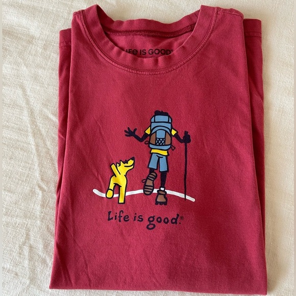 Life Is Good Tops - Life is Good Tshirt Red Women’s Medium Brand New